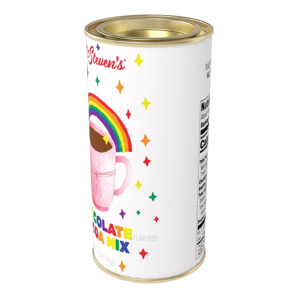 Pride 2024 Rainbow Cocoa Mug Double Chocolate Cocoa(7oz Round Tin)