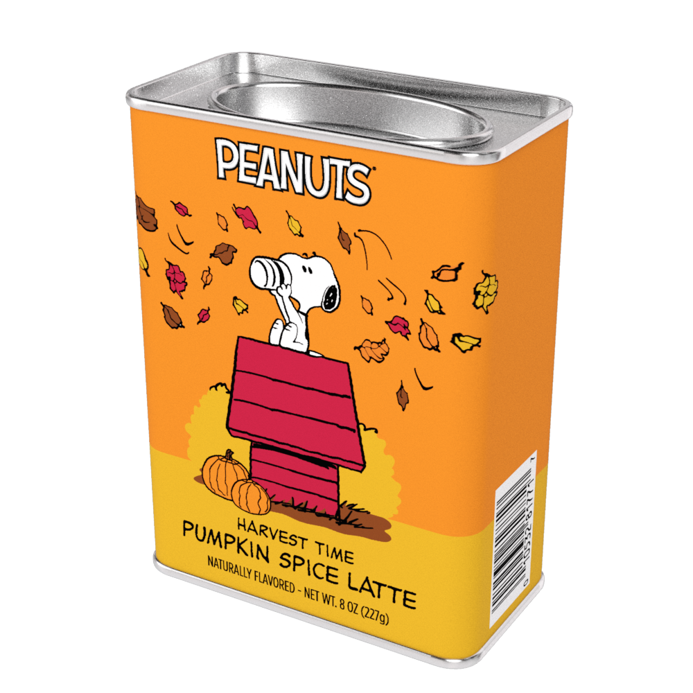 Peanuts® Harvest Time Pumpkin Spice Latte (8oz Rectangle Tin)