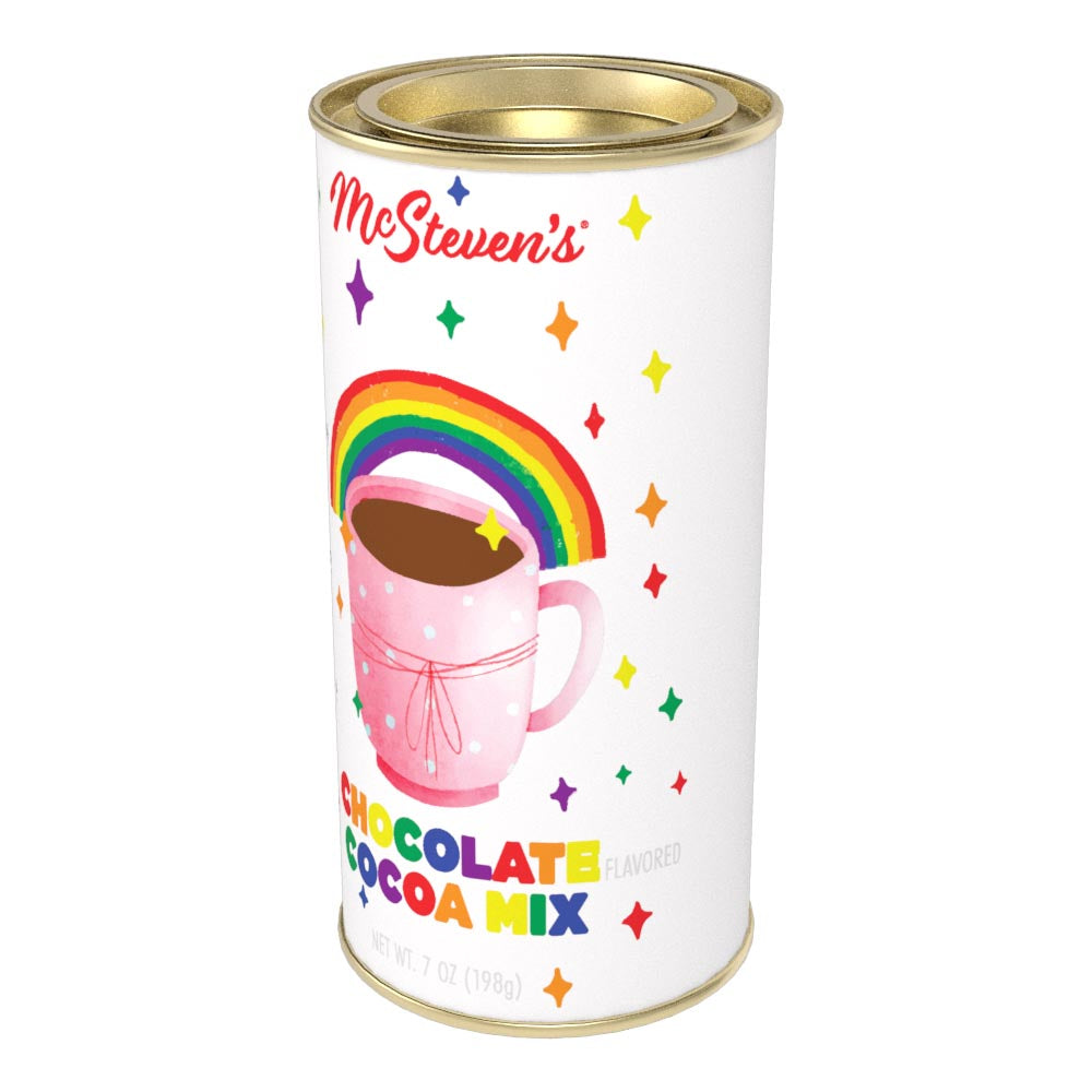 Pride 2024 Rainbow Cocoa Mug Double Chocolate Cocoa(7oz Round Tin)