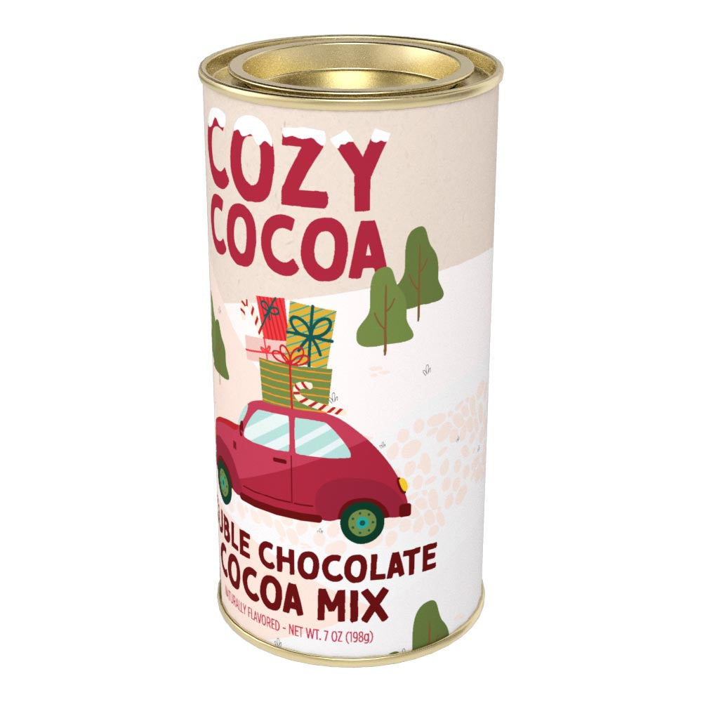 McSteven's Cozy Cocoa Holiday Shopping Double Chocolate Cocoa Mix (7oz Round Tin)