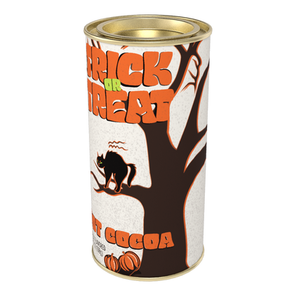 Vintage Halloween TRICK OR TREAT Hot Cocoa (7oz Round Tin)