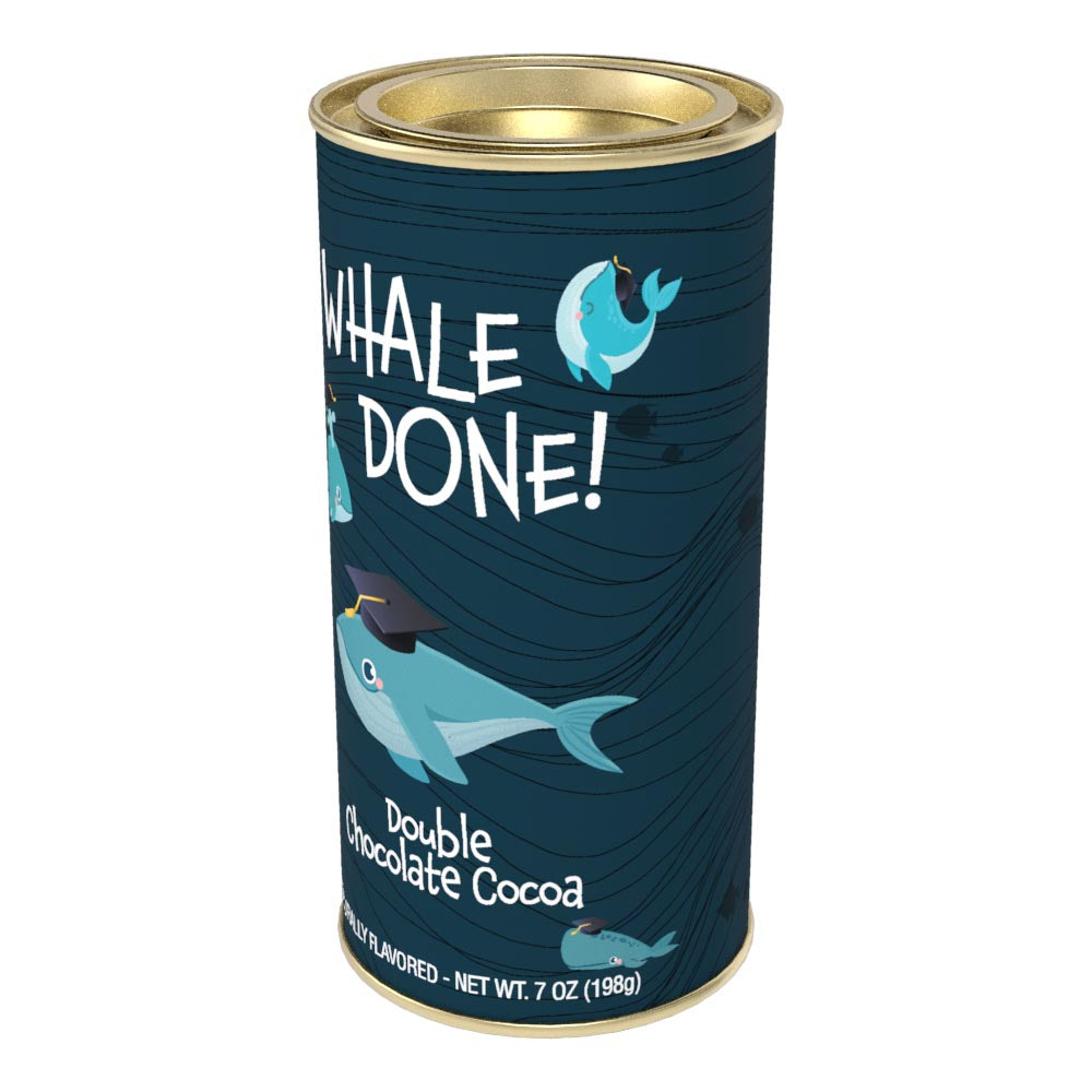 Whale Done! Graduation Double Chocolate Cocoa (7oz Round Tin)