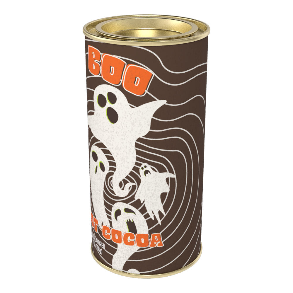 Vintage Halloween BOO Hot Cocoa (7oz Round Tin)