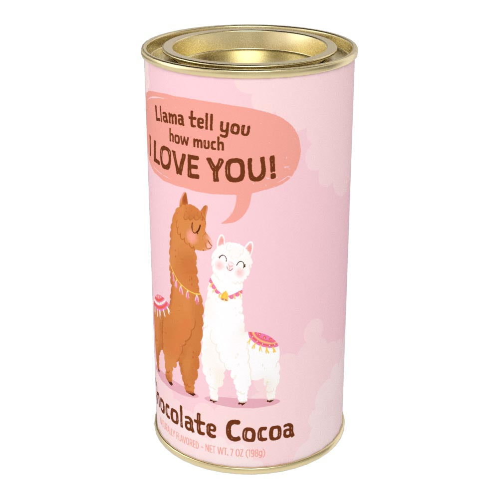 Llama Tell You How Much I Love You Chocolate Cocoa (7oz Round Tin)