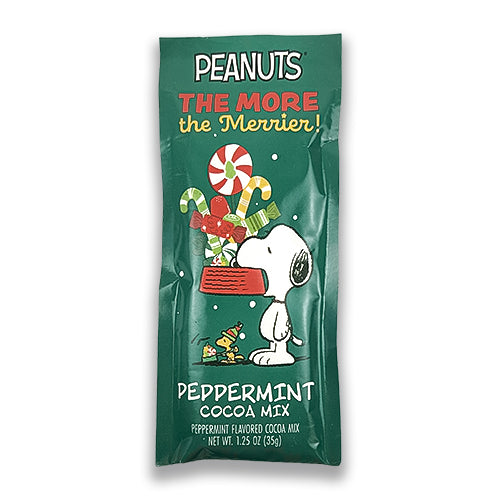 Peanuts Snoopy "More the Merrier" Peppermint Cocoa (Five 1.25 oz packets)