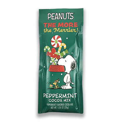 Peanuts Snoopy "More the Merrier" Peppermint Cocoa (Five 1.25 oz packets)