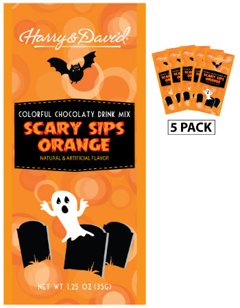 Harry & David® Halloween Scary Sips Orange Colorful Hot Chocolate (Five 1.25oz Packets)