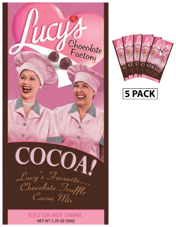 I Love Lucy© Chocolate Factory Chocolate Truffle Cocoa (Five 1.25oz Packets)