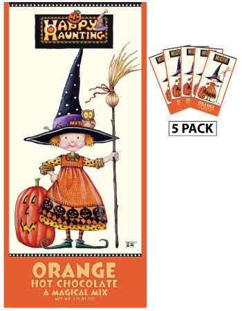 Mary Engelbreit© Halloween Happy Haunting Colorful Orange Hot Chocolate (Five 1.25oz Packets)