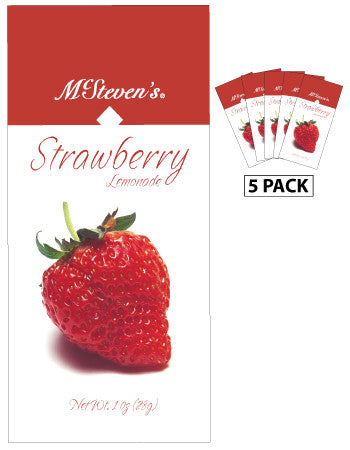 McSteven's Big Fruit Classic Strawberry Lemonade (Five 1oz Packets)