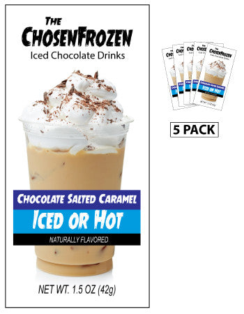 The Chosen Frozen Iced Salted Caramel Drink (Five 1.5oz Packets) (CLOSEOUT)