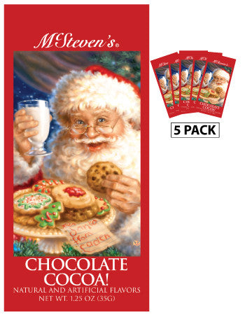 Dona Gelsinger® Santa Chocolate Cocoa (Five 1.25oz Packets)