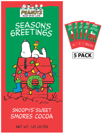 Peanuts® Snoopy "Season's Greetings" Smores Cocoa (Five 1.25oz Packets)