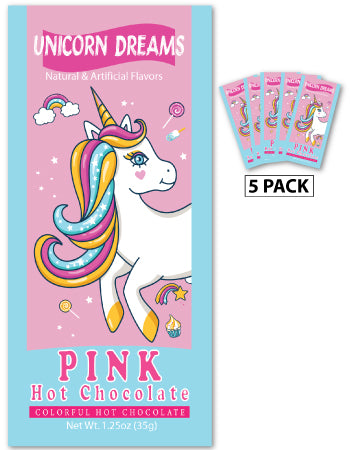 Unicorn Dreams Pink Hot Chocolate (Five 1.25oz Packets)