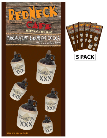 McSteven's Redneck Cafe Moonshine Bourbon Cocoa (Five 1.25oz Packets)
