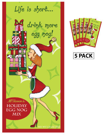 McSteven's Life is Short Egg Nog Mix (Five 1.25oz Packets)