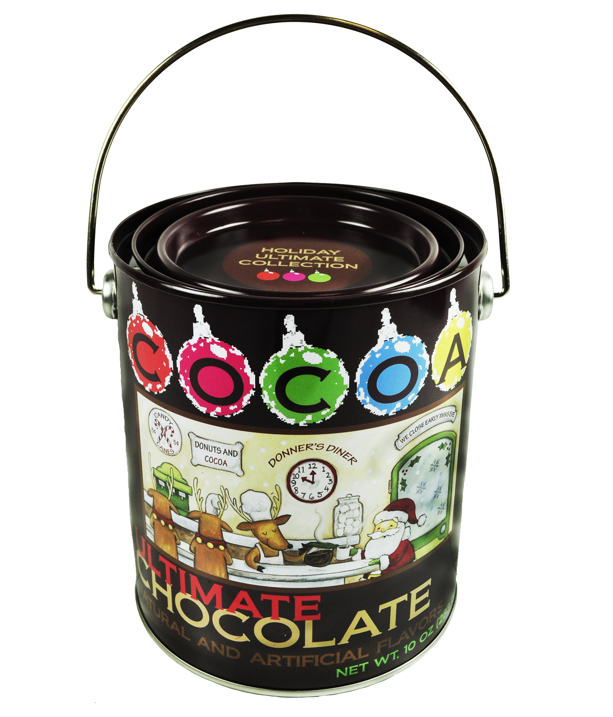 Donner's Diner Ultimate Chocolate Holiday Cocoa (10oz Tin) (CLOSEOUT)
