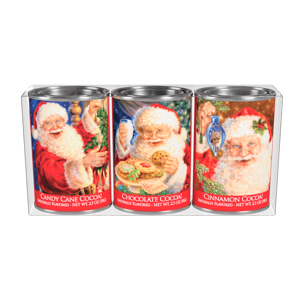 Dona Gelsinger® Santa Cocoa Gift Set (Three 2.5oz Tins)