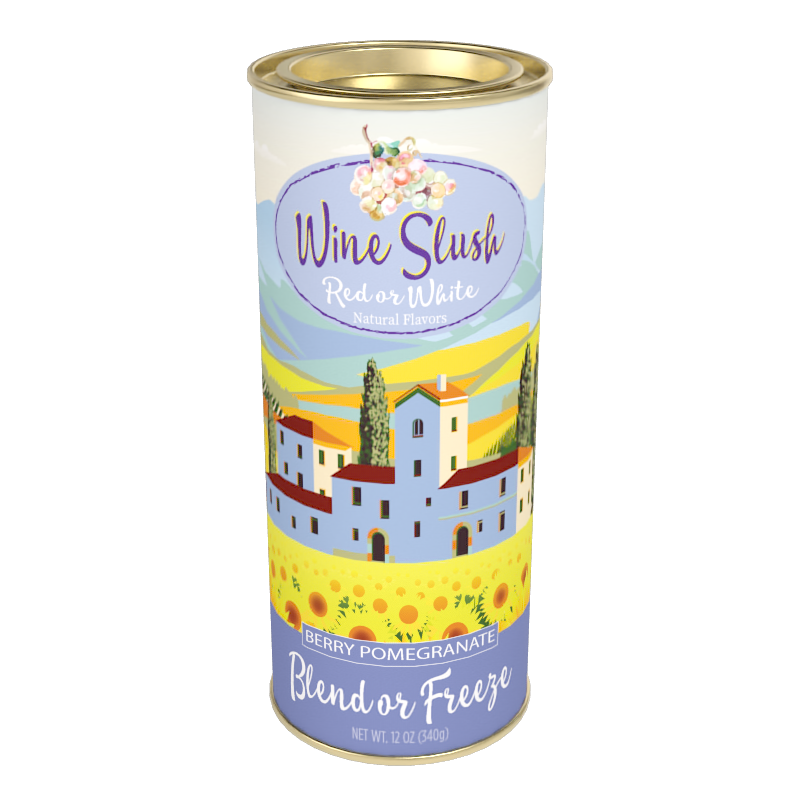 McSteven's Red or White Wine Slush - Berry Pomegranate (12oz Round Tin)