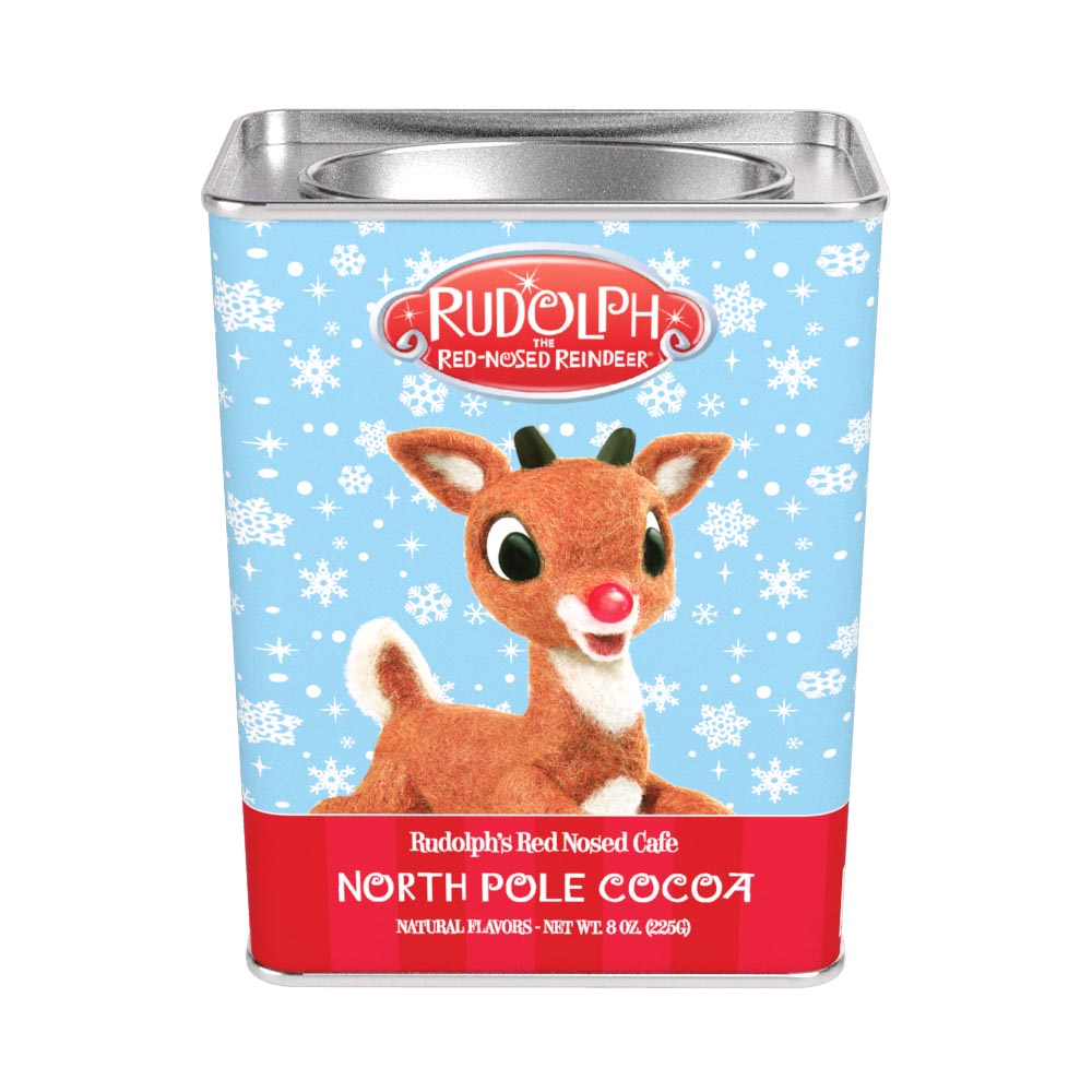 Rudolph The Red-Nosed Reindeer© Rudolph's North Pole Chocolate Cocoa (8oz Rectangle Tin)