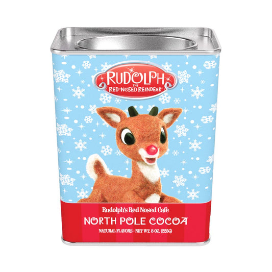 Rudolph The Red-Nosed Reindeer© Rudolph's North Pole Chocolate Cocoa (8oz Rectangle Tin)