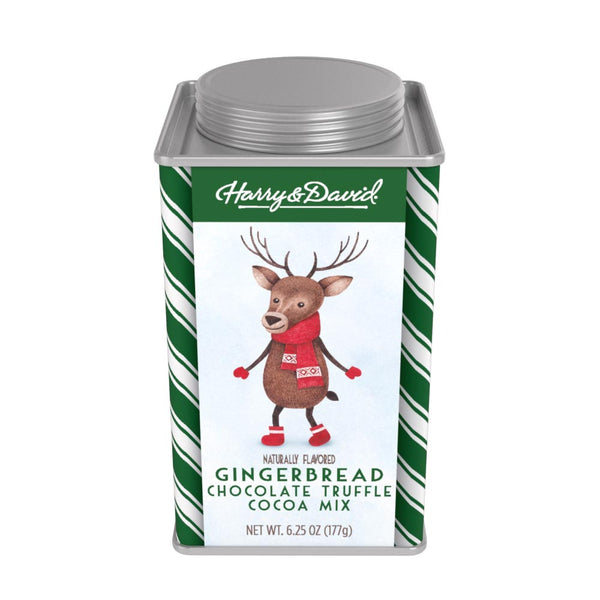 Harry & David® Holiday Gingerbread Chocolate Truffle Cocoa (6.25oz Square Tin)