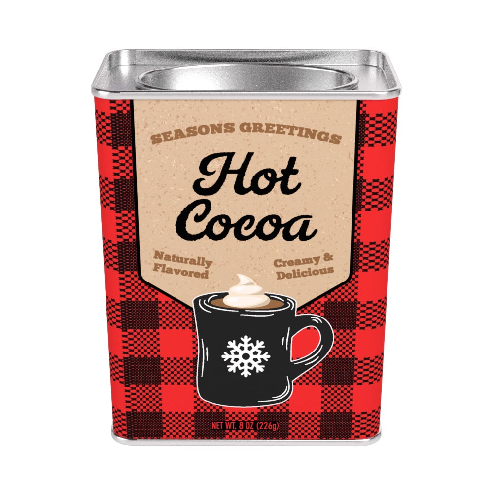 Winter Warmer Season's Greetings Hot Cocoa (8oz Rectangle Tin)