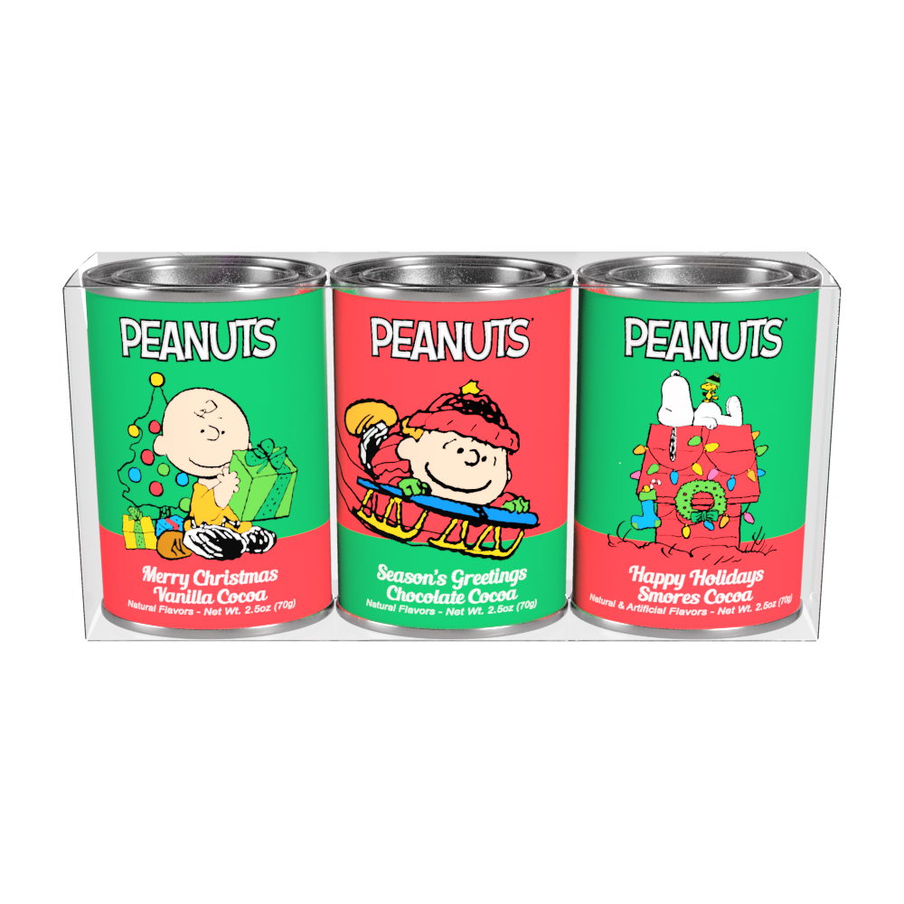 Peanuts® Christmas Cocoa Gift Set (Three 2.5oz Oval Tins)