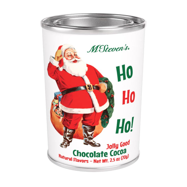 McSteven's Vintage Santa Ho Ho Ho Jolly Good Chocolate Cocoa (2.5oz Oval Tin)