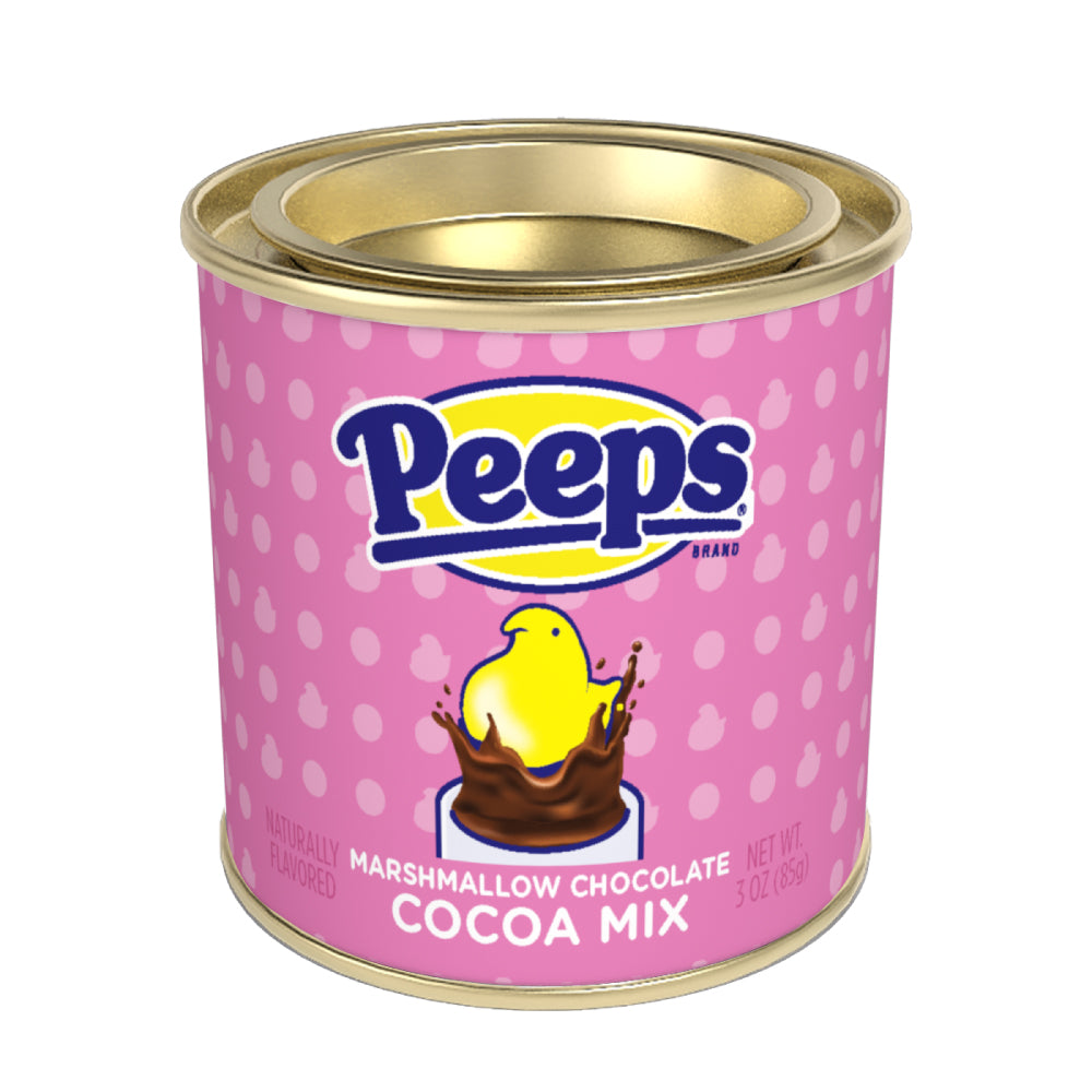 Peeps® Marshmallow Hot Chocolate (Pink Design) (3oz Round Tin)