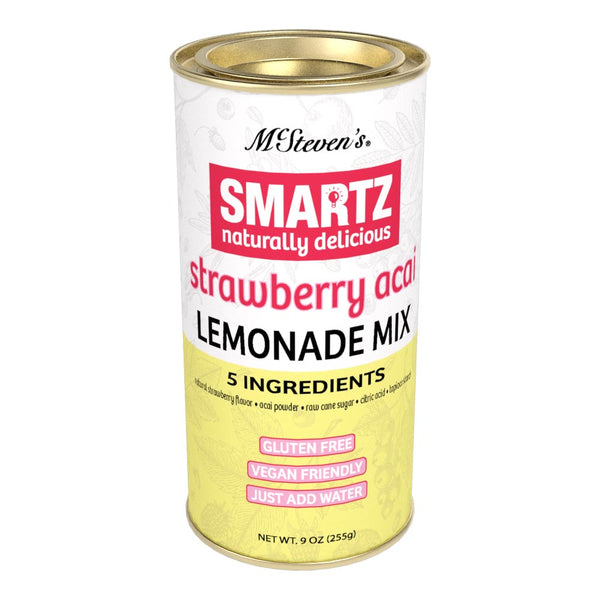 Smartz All-Natural Lemonade - Strawberry Acai (9oz Round Tin) (CLOSEOUT)