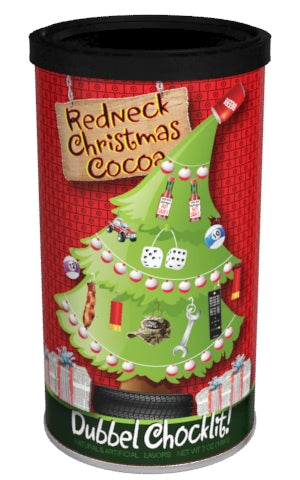McSteven's Redneck Christmas "Dubbel Chocklit!" Chocolate Cocoa (7oz Round Tin) (CLOSEOUT)