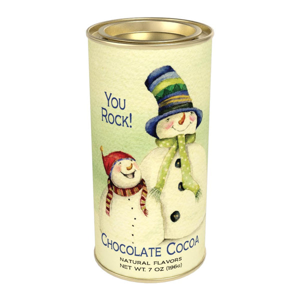 Snow Family "You Rock!" Chocolate Cocoa (7 oz Round Tin)