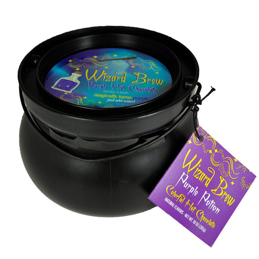 Wizard Brew Colorful Purple Hot Chocolate Cauldron (10oz Cauldron Tin)