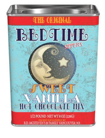 McSteven's Nostalgia Gourmet Bedtime Sippers Vanilla Cocoa (8oz Rectangle Tin)