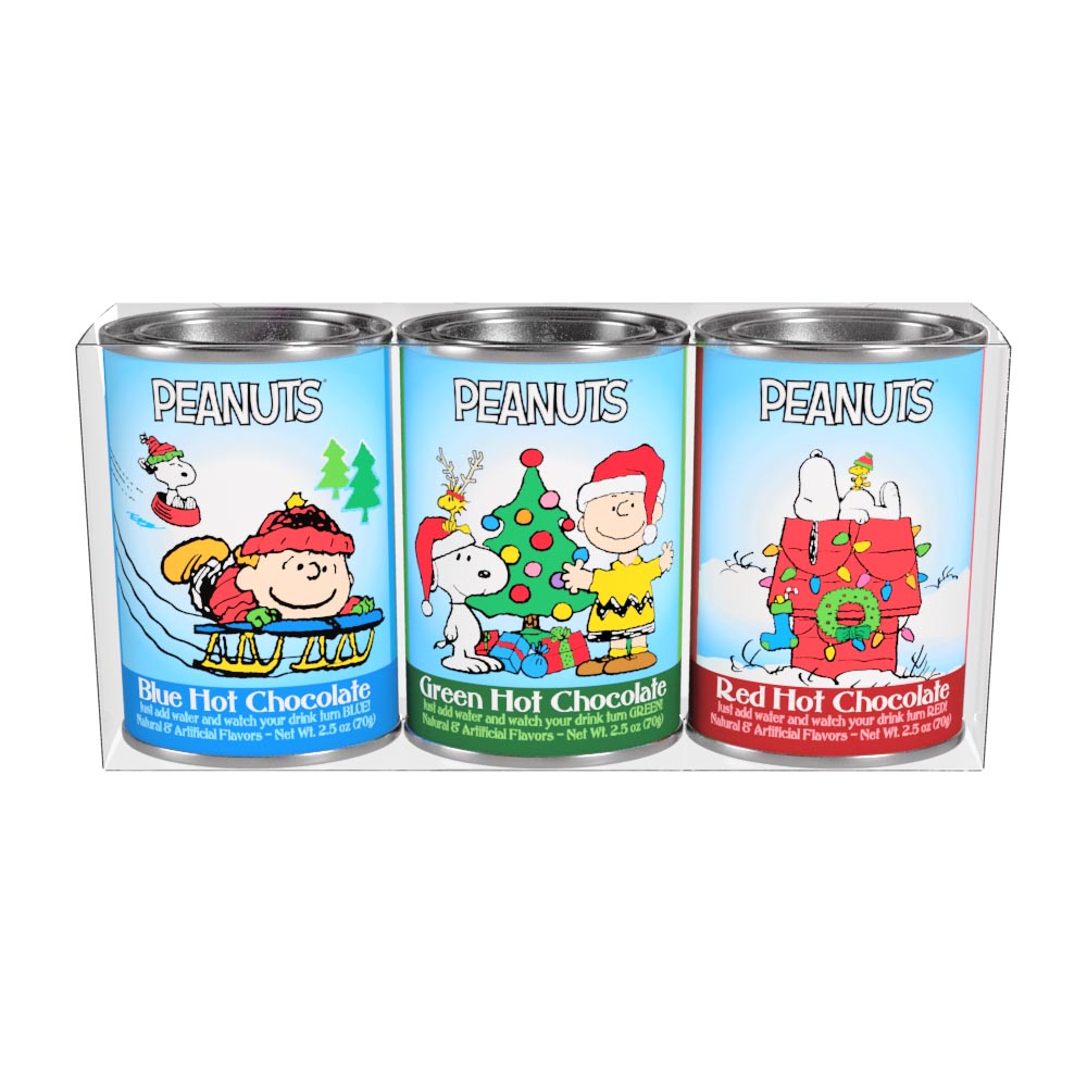 Peanuts® Christmas Colorful Hot Chocolate Gift Set (Three 2.5oz Oval Tins)