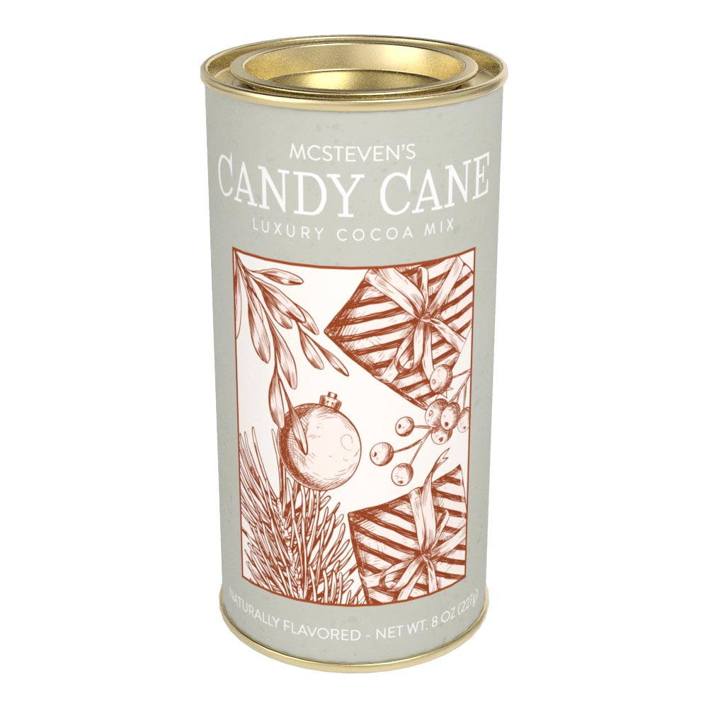 Luxury Candy Cane Hot Cocoa (7oz Round Tin)