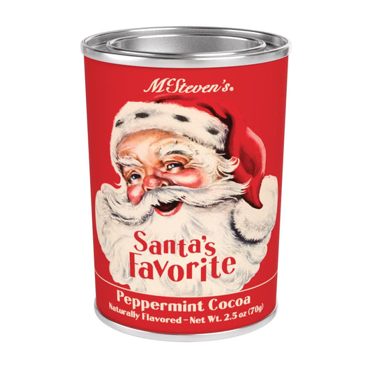 McSteven's Vintage Santa's Favorite Peppermint Cocoa (2.5oz Oval Tin)