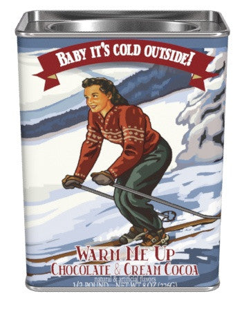 McSteven's Nostalgia Gourmet "Baby It's Cold Outside" Chocolate and Cream Cocoa (8oz Rectangle Tin)