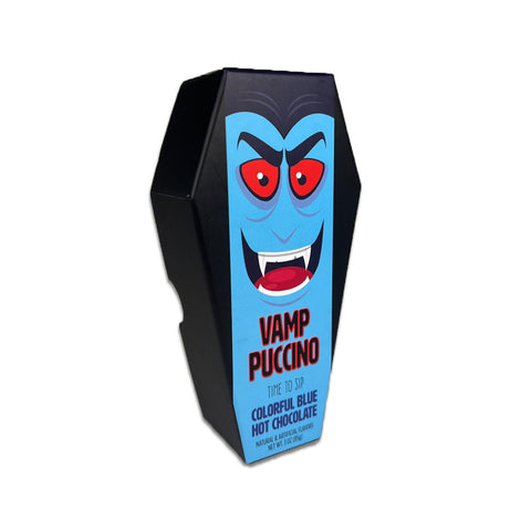 Coffin Cafe Vampuccino Colorful Blue Hot Chocolate (3oz Coffin Box)
