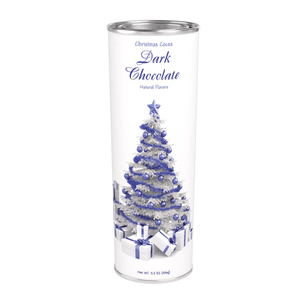 Christmas Tree Dark Chocolate Cocoa (5.5oz Oval Tin)
