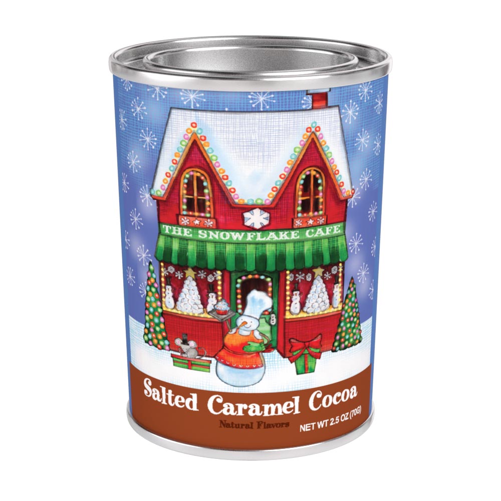 Jennifer Van Pelt© Snow Village Salted Caramel Cocoa (2.5oz Oval Tin)