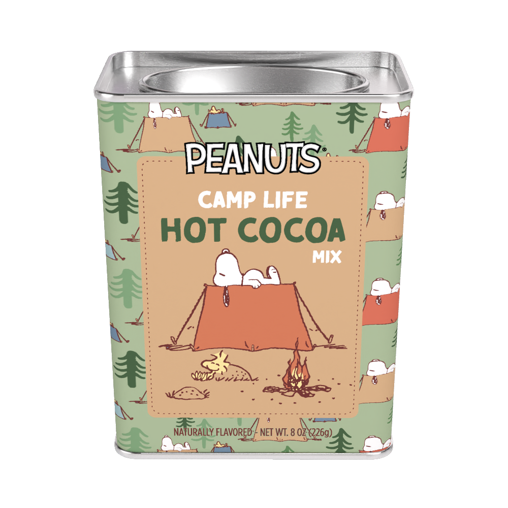 Peanuts® Snoopy Camp Life Chocolate Cocoa (8oz Rectangle Tin)
