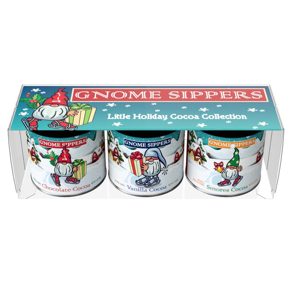 Gnome Sippers Cocoa Gift Set (Three 3oz Round Tins)