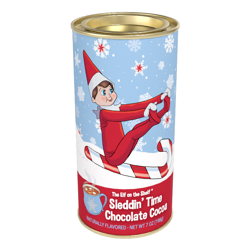 Elf on the Shelf® Sleddin' Time Chocolate Cocoa (7 oz Round Tin)