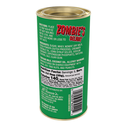 Zombie's Delight Undead Double Chocolate Cocoa (7 oz Round Tin)