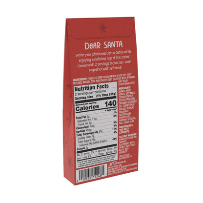 Dear Santa - My Christmas List Chocolate Cocoa (2.5oz Tent Box)