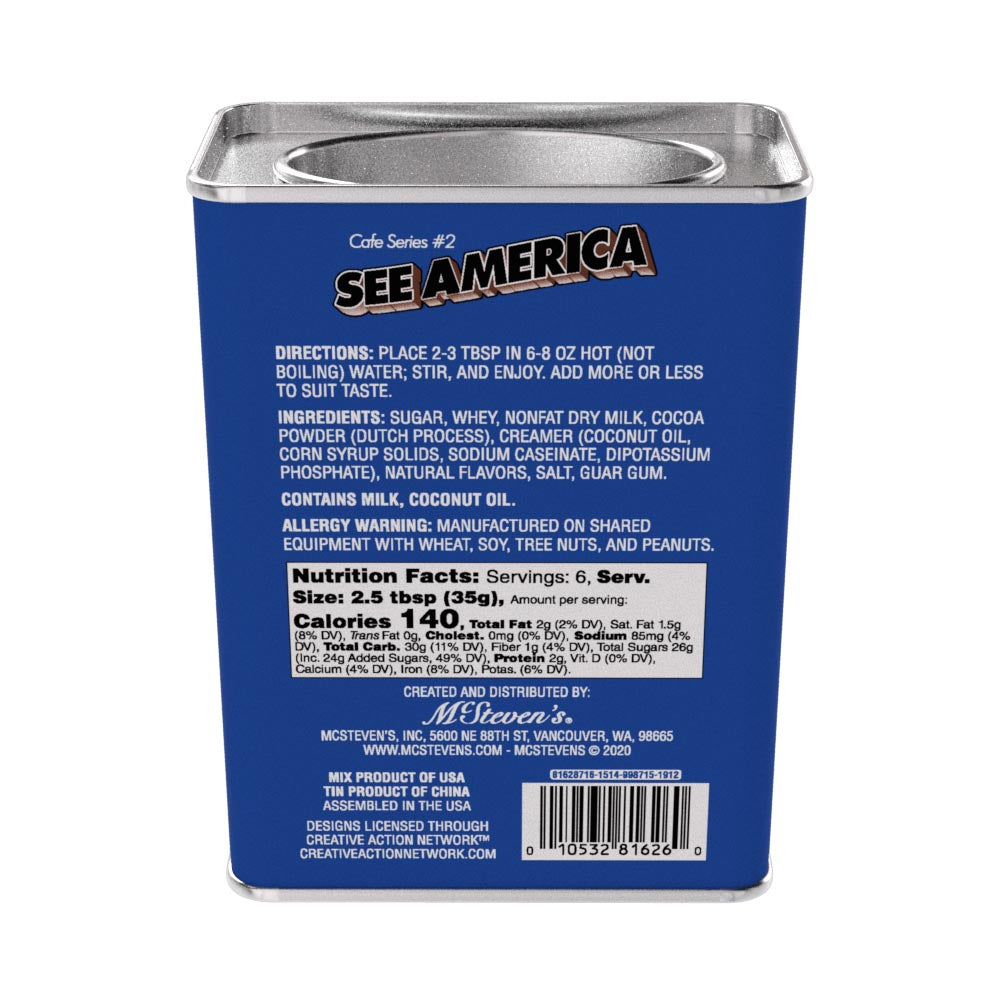 See America Big Bear Chocolate Cocoa (8oz Rectangle Tin)