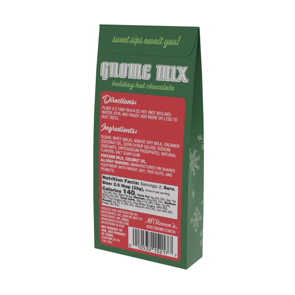 Gnome Mix Chocolate Cocoa (2.5oz tent Box)