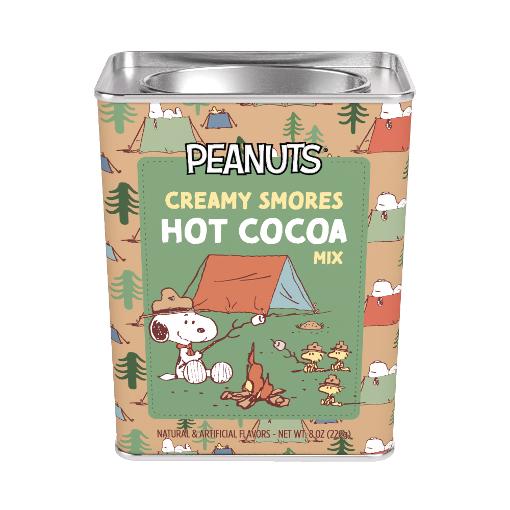 Peanuts® Snoopy Camp Life S'mores Cocoa (8oz Rectangle Tin Peanuts® Snoopy Camp Life S'mores Cocoa (8oz Rectangle Tin